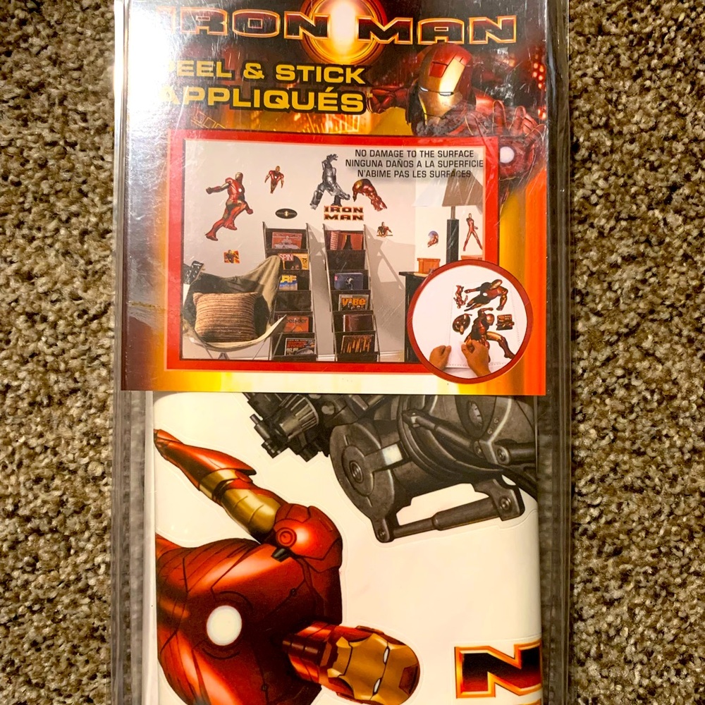 Marvel Iron Man Peel And Stick Wall Decals Sticker